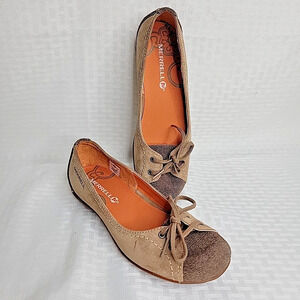 Merrell Rosella Truss Women’s Size 7 Slip-On Flats Brown Suede Comfort Shoes